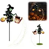Halloween Witch Cauldron Garden Light for Lawn Porch Patio Walkway Entryway
