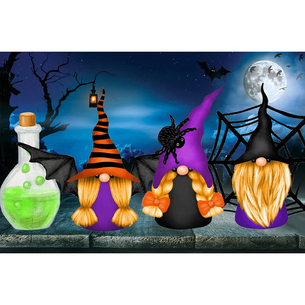 

Halloween Gnome - 11CT Stamped Cross Stitch - 35*50CM, 501 Original