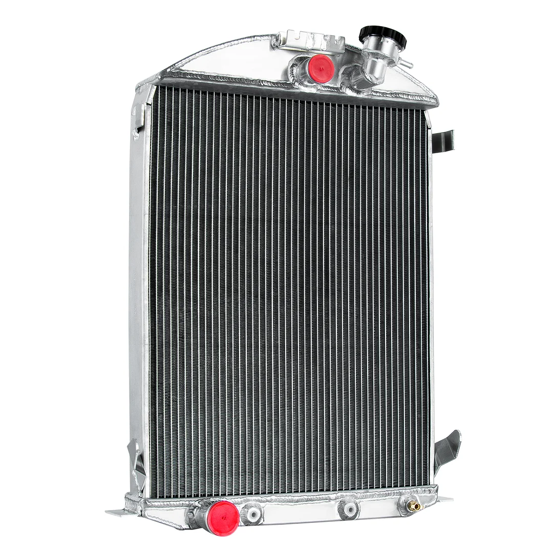 Four Row Radiator Ford Aluminum 4 Row Radiator for 1930 1931 Model A Base V8 Conversion 3.3L