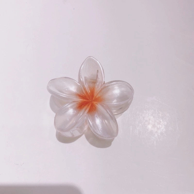 2 Pieces Women’s Sweet Flower Arylic Hair Claws