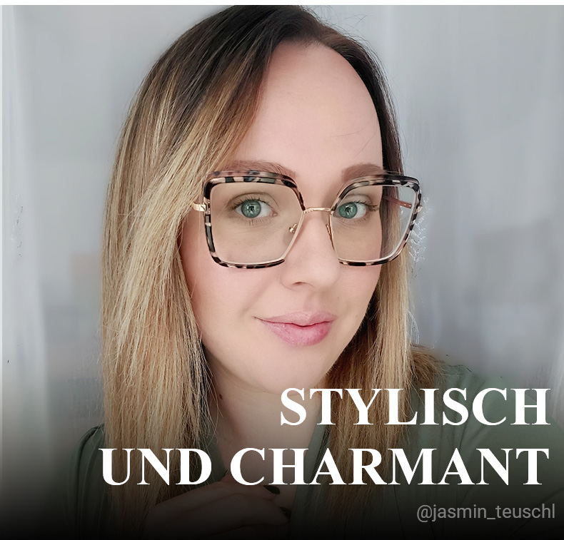 Chris Schwarz-Tortoise Geometrisch Brille