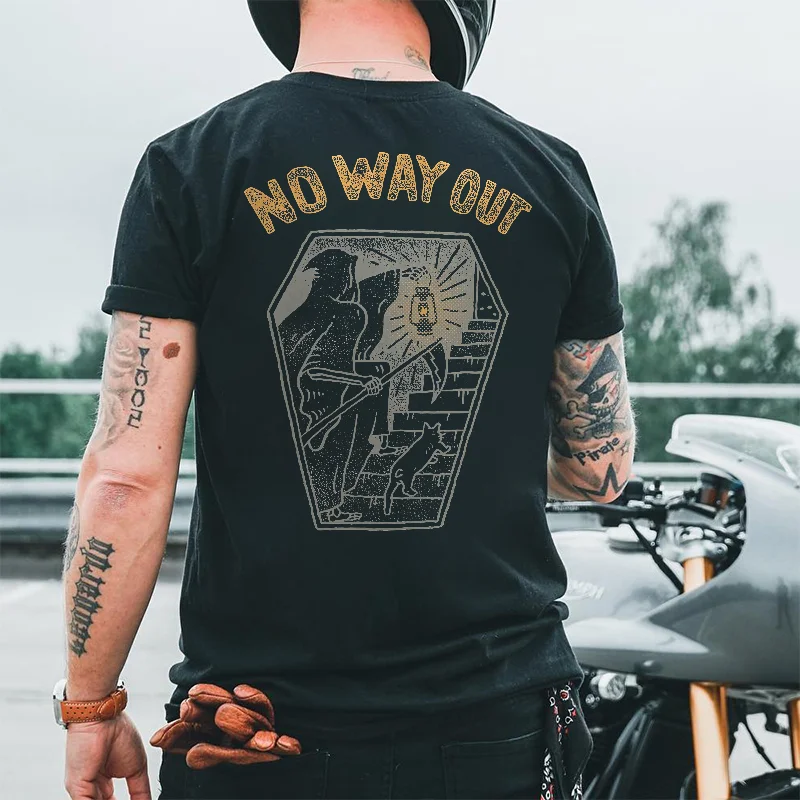 No Way Out Printed Men's T-shirt -  UPRANDY