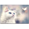 White butterfly | Full Round Diamond Painting Kits