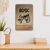 AC/DC - Panneaux en &eacute;tain m&eacute;tallique(20*30cm/30*40cm) - Musique