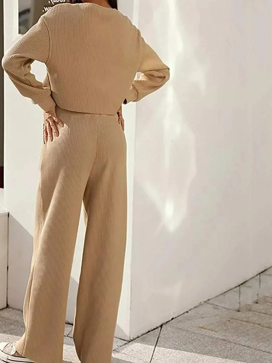 Women Fashion Casual Sweater Set