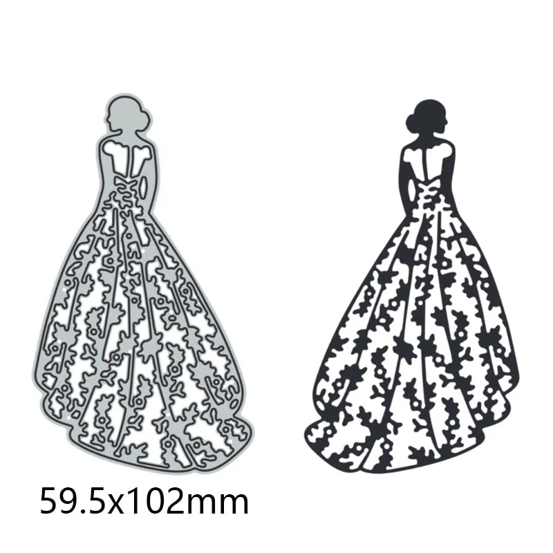 Charming Bride Metal Cutting Dies For DIY Scrapbook Cutting Die Paper Cards Embossed Decorative Craft Die Cut New