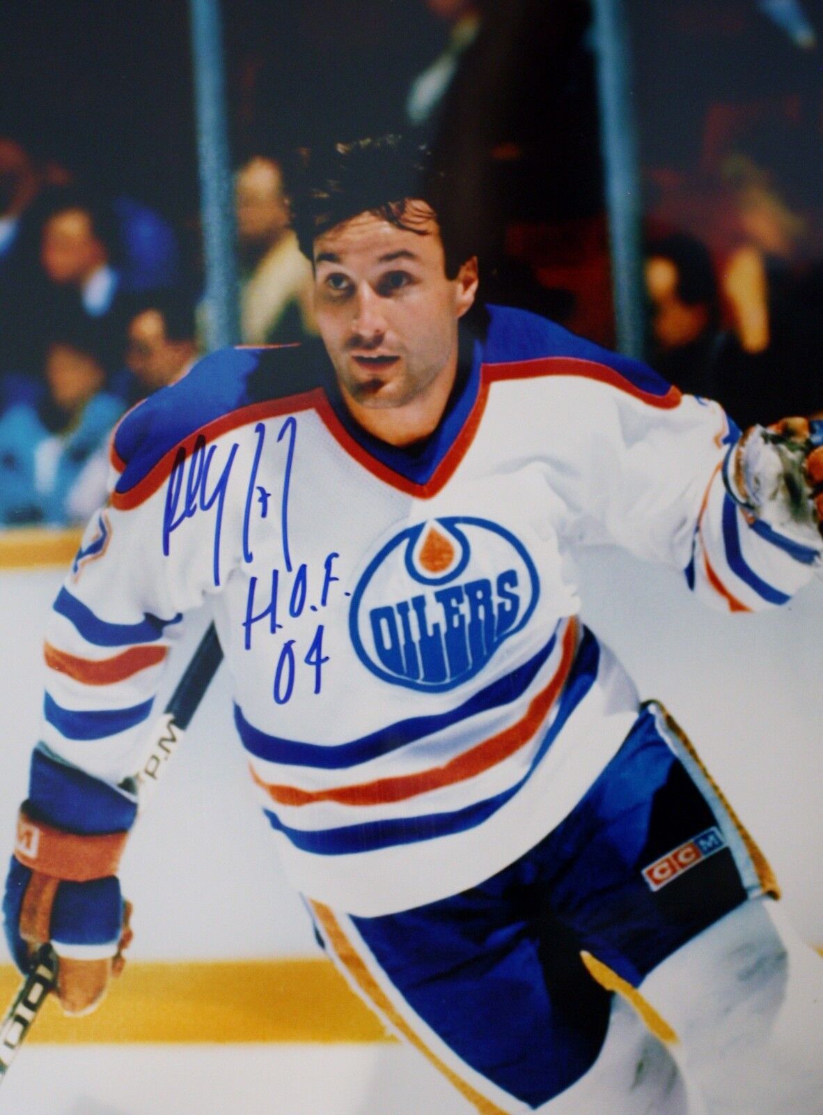 Autographed Paul Coffey 16x20 Edmonton Oilers Photo Poster painting w/ COA