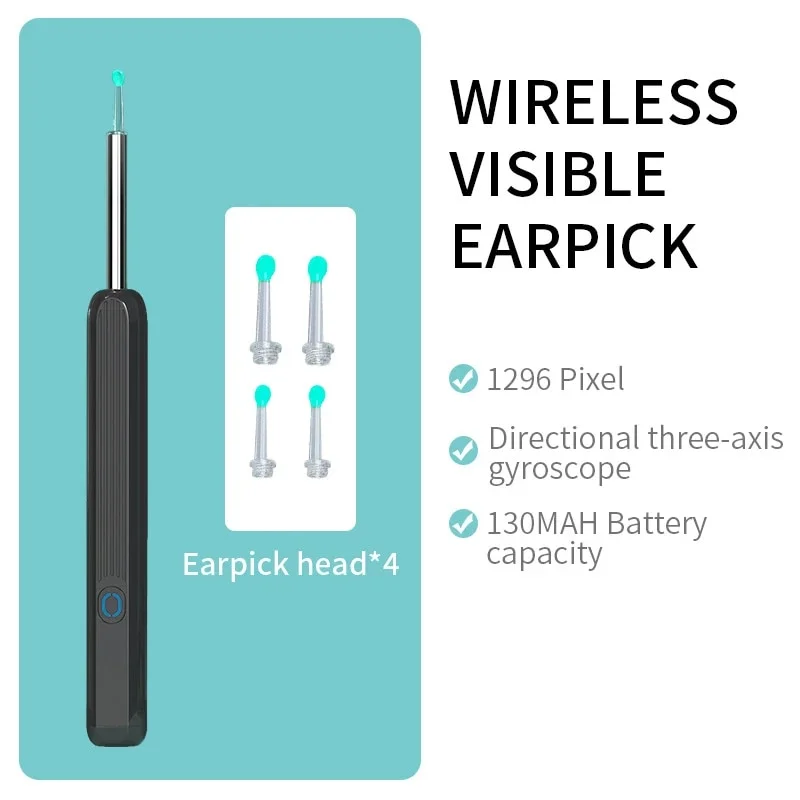 Wireless visible ear cleaner