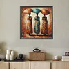 (US Only)Paint By Numbers Kit On Canvas DIY Oil Art African Woman Home Wall Decor 40x40cm
