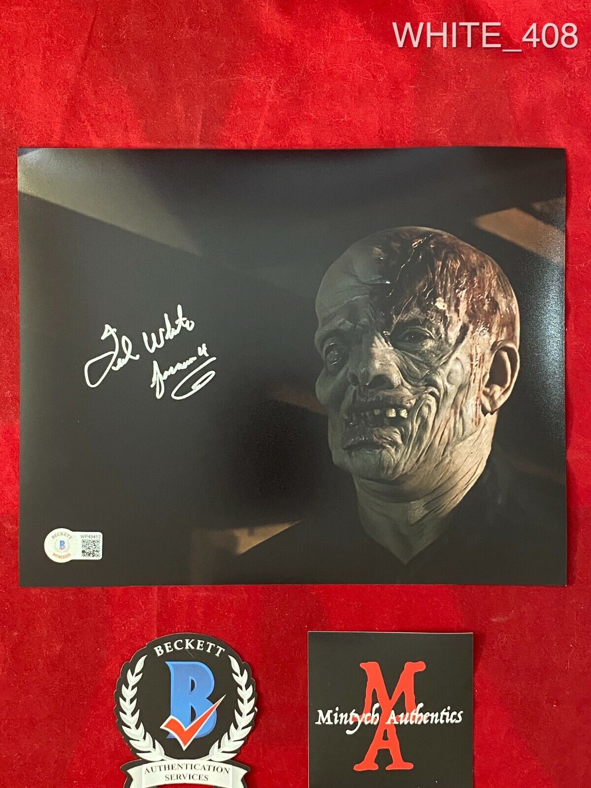 TED WHITE AUTOGRAPHED SIGNED 8x10 Photo Poster painting! JASON! FRIDAY THE 13TH! BECKETT COA!