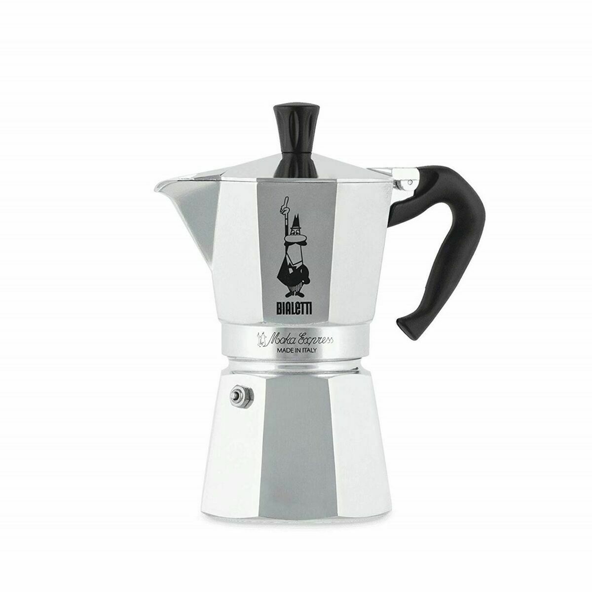 Italian Coffee Pot Bialetti 0001163 Silver Aluminium 6 Cups