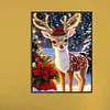 Christmas Deer-Full Round Diamond Painting 30*40CM