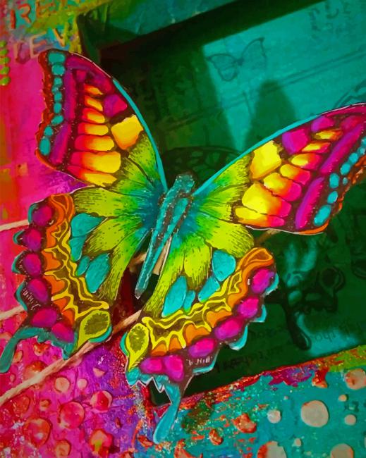 

Colorful Butterfly – Paint By Numbers - 40*50CM, 501 Original