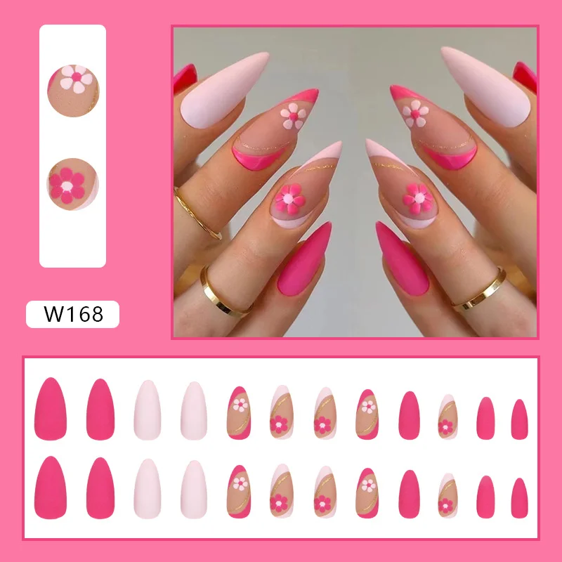 Churchf Churchf Nail Finished Product Frosted Texture Water Drop Sharp Nail