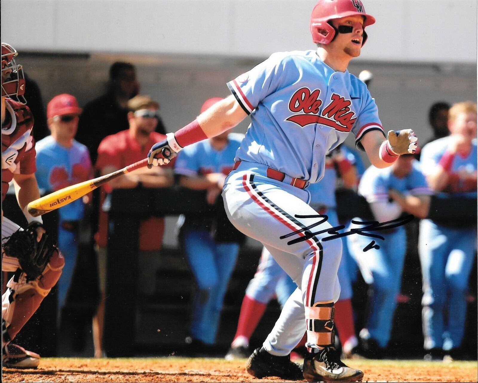 TYLER KEENAN HAND SIGNED OLE MISS MISSISSIPPI REBELS 8X10 Photo Poster painting W/COA