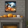 Halloween Pumpkin Cat - Full Round Drill Diamond Painting