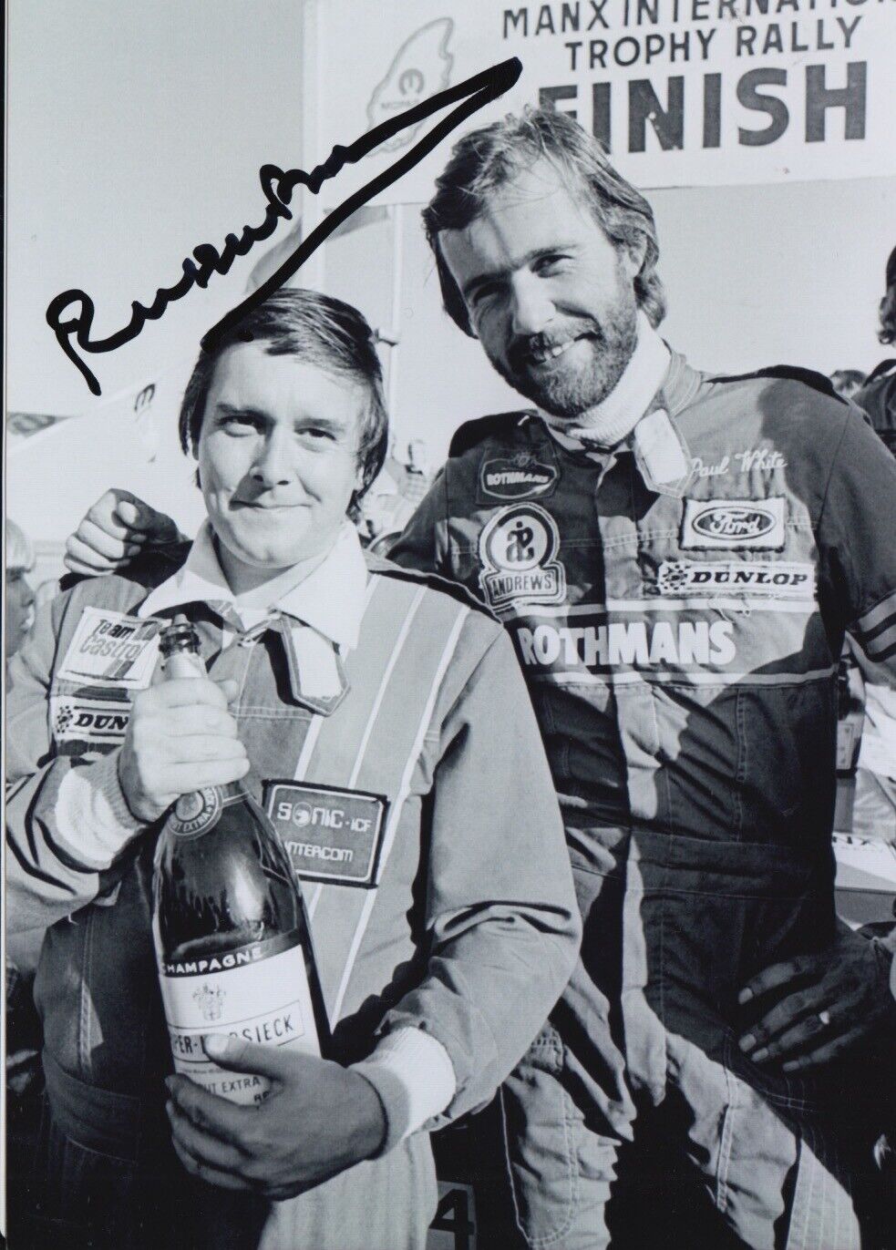 RUSSELL BROOKES HAND SIGNED 7X5 Photo Poster painting - RALLY AUTOGRAPH 9.