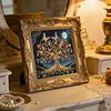 Moonlit Golden Butterfly Special Shaped 5D DIY Partial Drill Diamonds Dots Gem Art Kits 11.81 X11.81inch Diamond Dots Paintings Diamonds Paintings Gem Art for Adults Beginners Home Decor