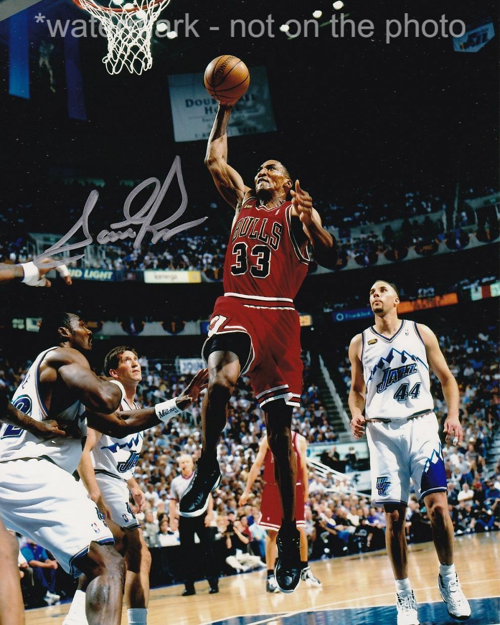 SCOTTIE PIPPEN SIGNED AUTOGRAPH 8X10 Photo Poster painting CHICAGO BULLS