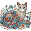 Exquis chat-partiel spécial diamant peinture-30 * 30cm