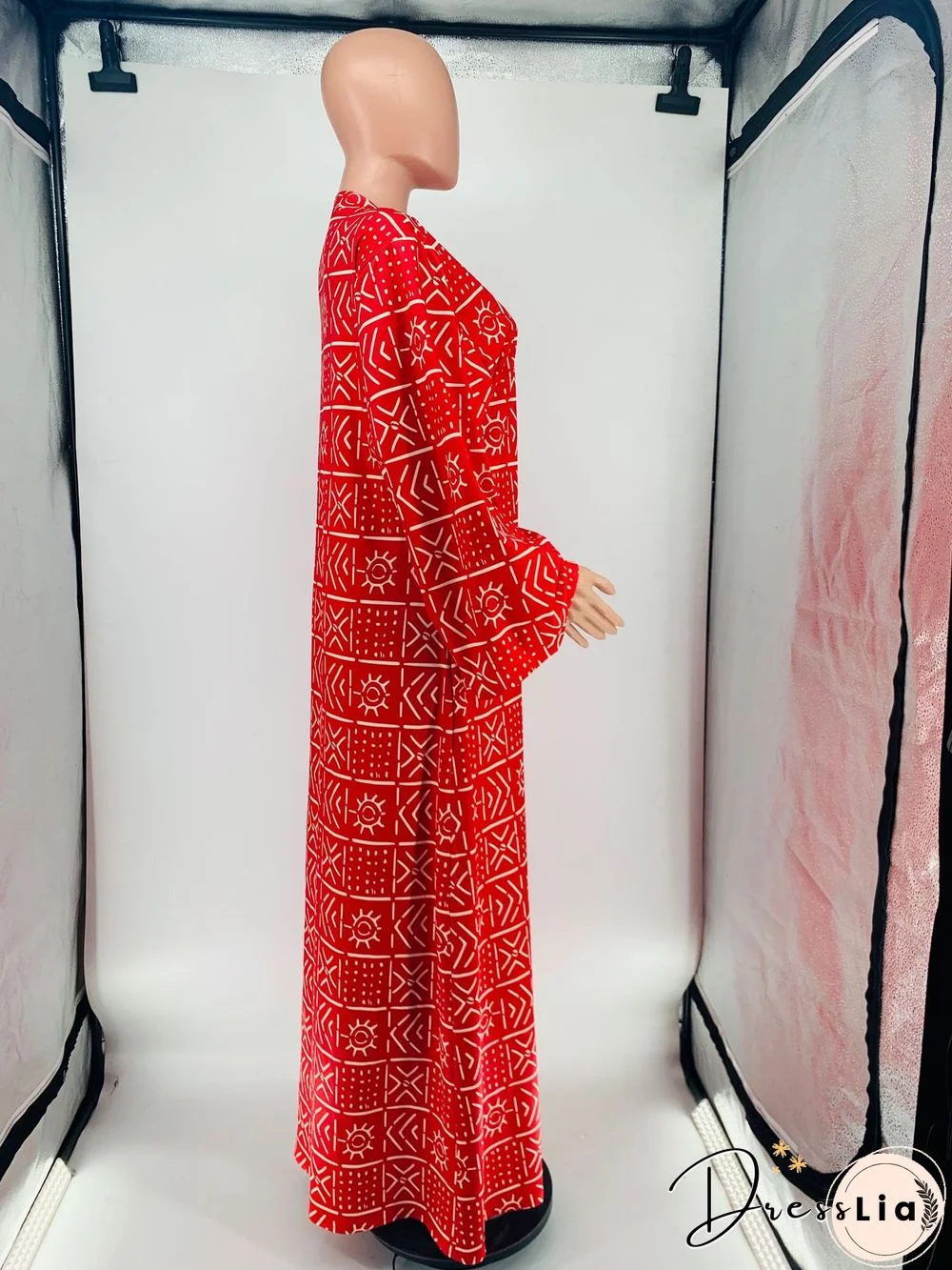 Stylish Print Loose Long Cardigan Coats