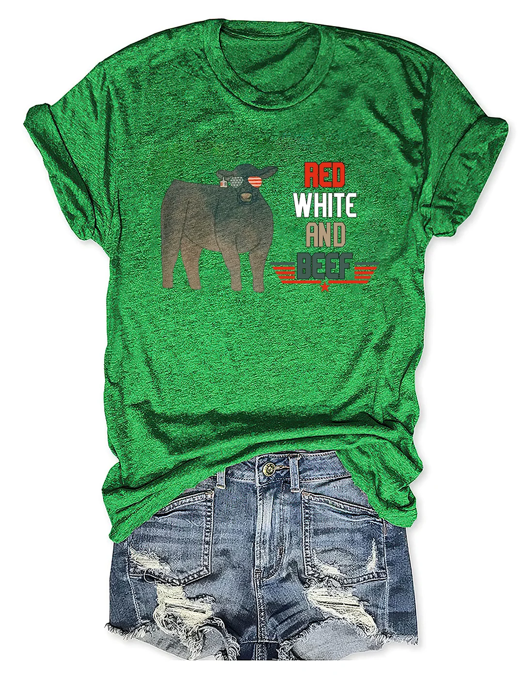 Red White And Beef Cattle T-shirt