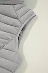 Women's Thick Plush Collared Quilted Zipped Puffer Vest