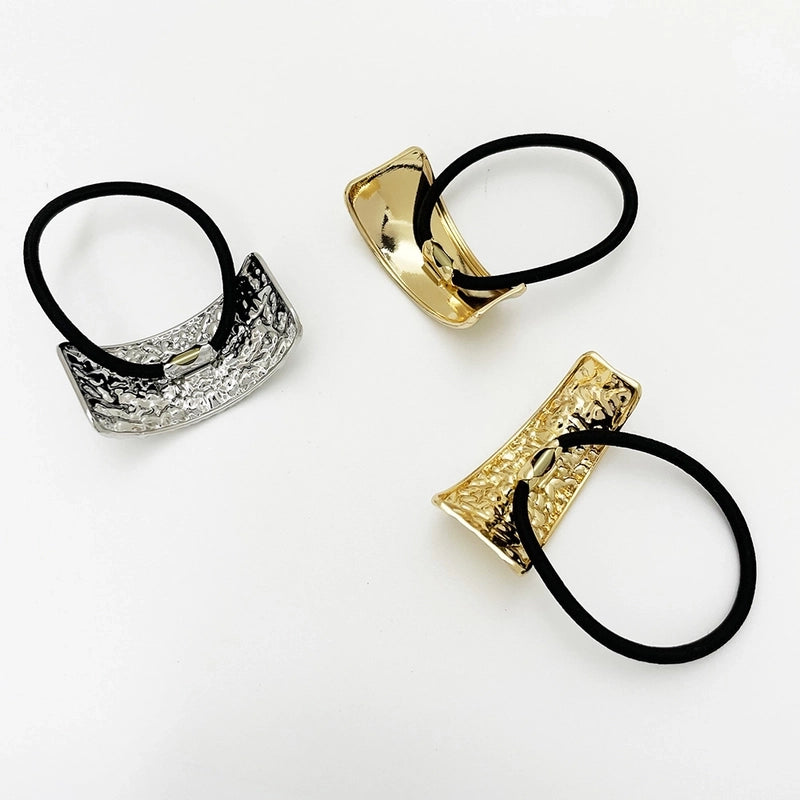 Women’s IG Style Korean Style Irregular Alloy Plating Pleated Hair Tie