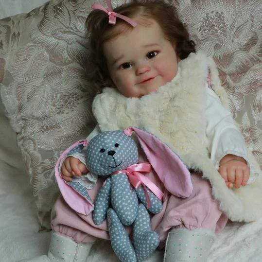  20'' Realistic Haley Reborn Baby Doll -Realistic and Lifelike with "Heartbeat" and Coos - Reborndollsshop®-Reborndollsshop®