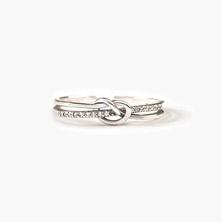 The Love Between Mother & Daughter Is Forever Double Knot Ring