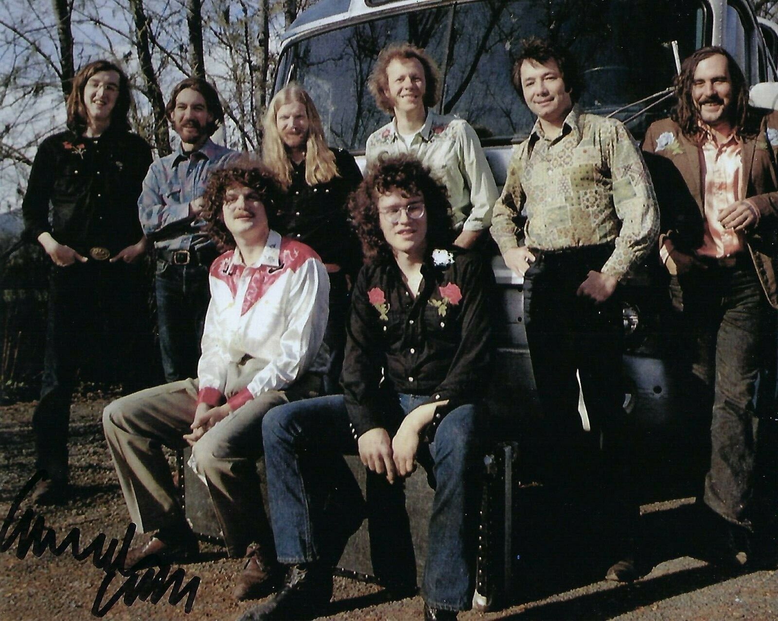 GFA And His Lost Planet Airmen * COMMANDER CODY * Signed 8x10 Photo Poster painting C2 COA