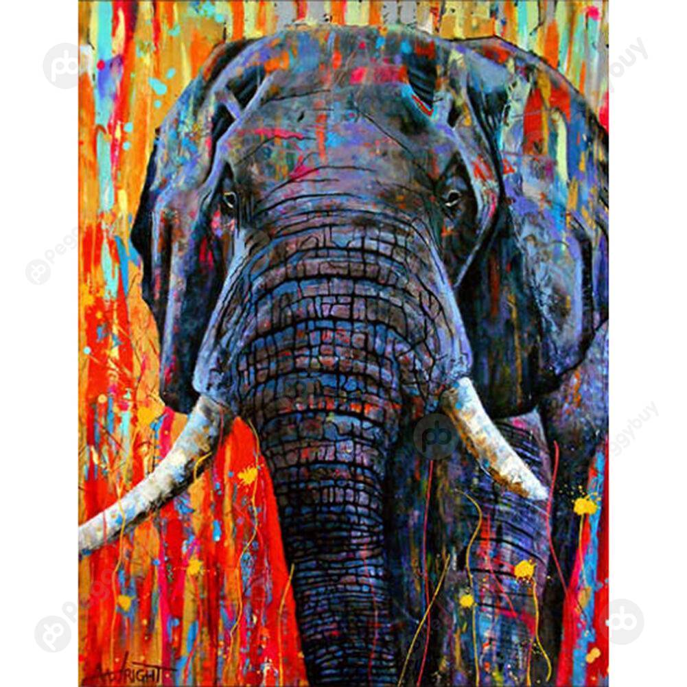 

40*50CM Paint By Numbers-Male Elephant, 501 Original