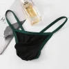 Men's High Elastic Low Waist Sexy Ice Silk Pouch Underwear