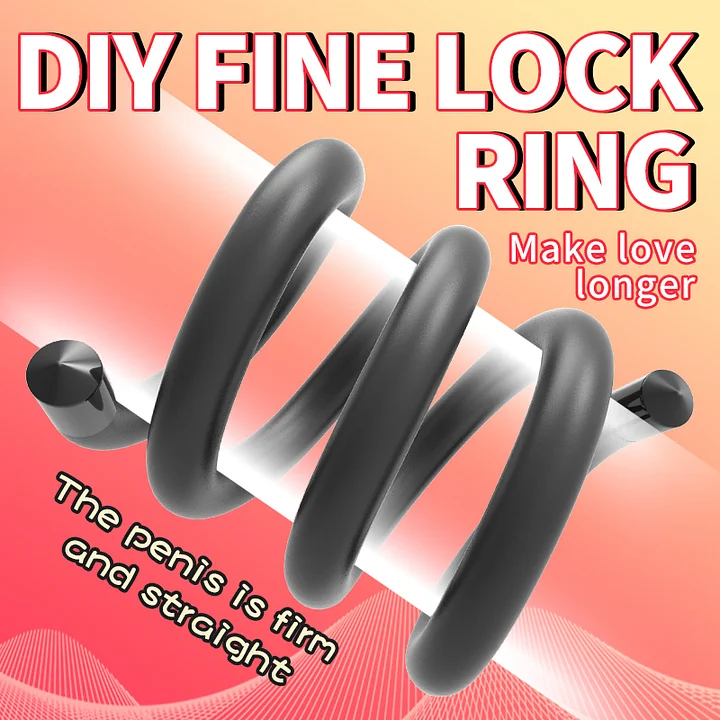 Men's Gravity Lock Fine Ring Penis Weight-Bearing Exerciser Penis