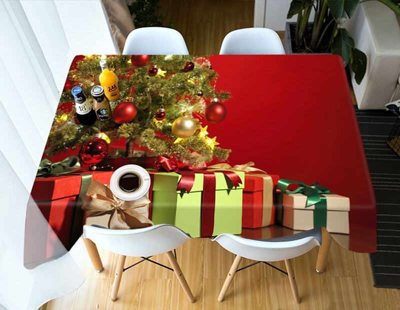 

Christmas Gift - 3D Tablecloth, 140*140cm, 501 Original