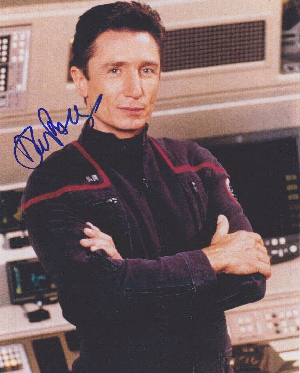 Signed Original Color Photo Poster painting of Dominic Keating of Star Trek:Enterprise