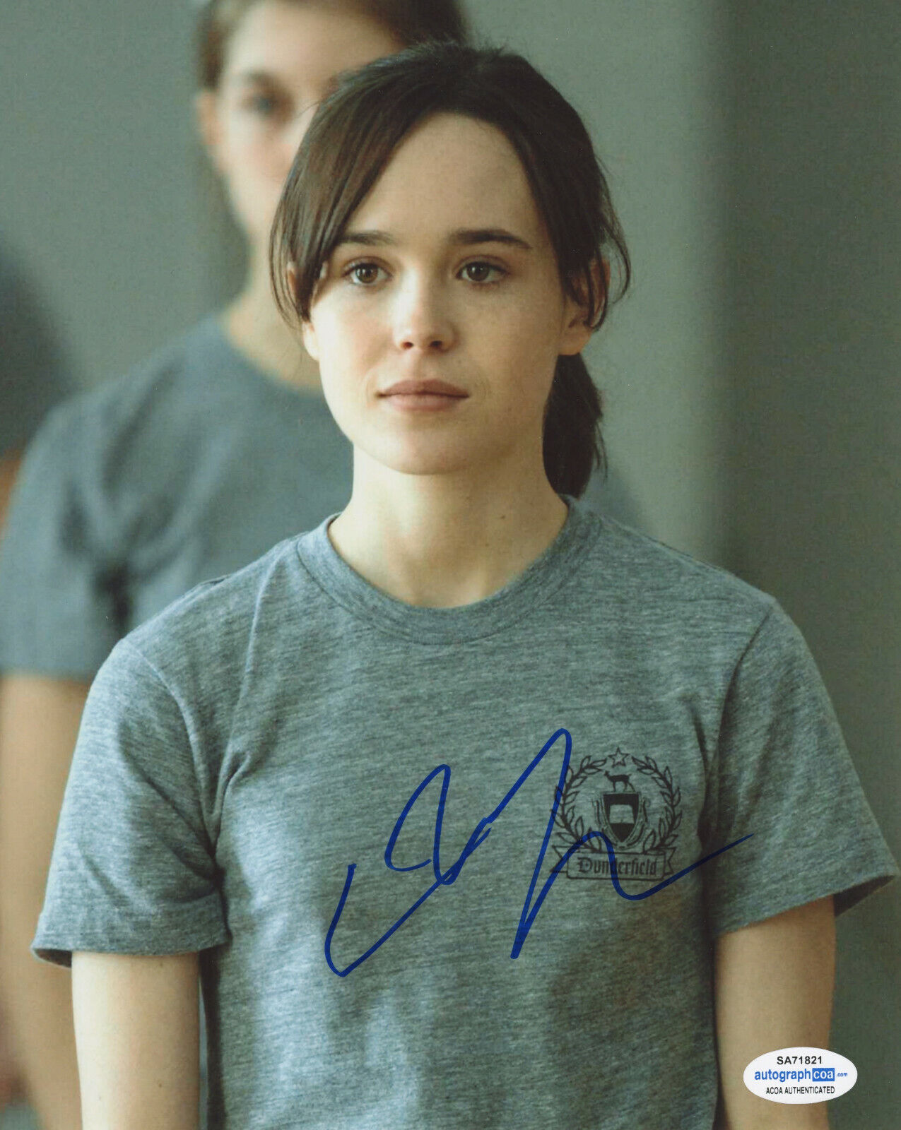 ELLEN ELLIOT PAGE SIGNED SMART PEOPLE 8x10 Photo Poster painting! INCEPTION ACOA COA EXACT PROOF