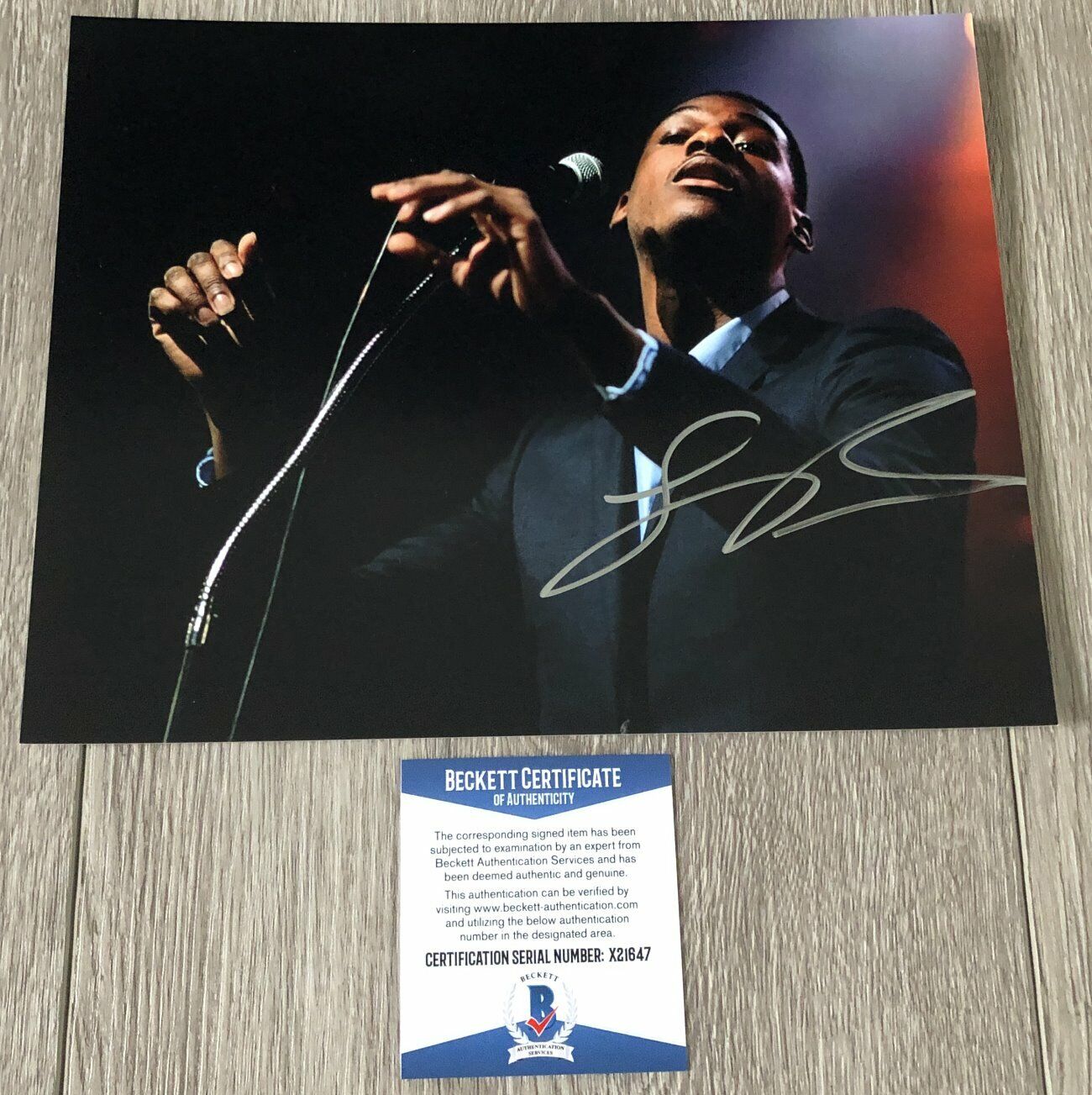 LEON BRIDGES SIGNED AUTOGRAPH COMING HOME 8x10 Photo Poster painting B w/PROOF & BECKETT BAS COA