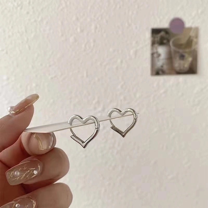 2 Pieces Retro Flower Copper Inlay Zircon Drop Earrings Ear Studs 1 Pair