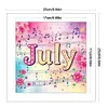 July-18CT Stamped Cross Stitch 25*25cm/9.84*9.84in tapestrymarket