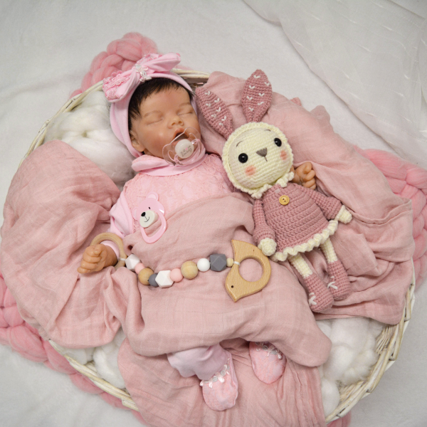 17 Inches Realistic Cute Silicone Reborn Baby Doll with Cute Name Elena Toy with Gift Box 2022 -Creativegiftss® - [product_tag] Creativegiftss.com
