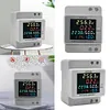 6IN1 DIN-Rail AC Volt Monitor Digital Active Power Factor Energy Meter 110V 220V