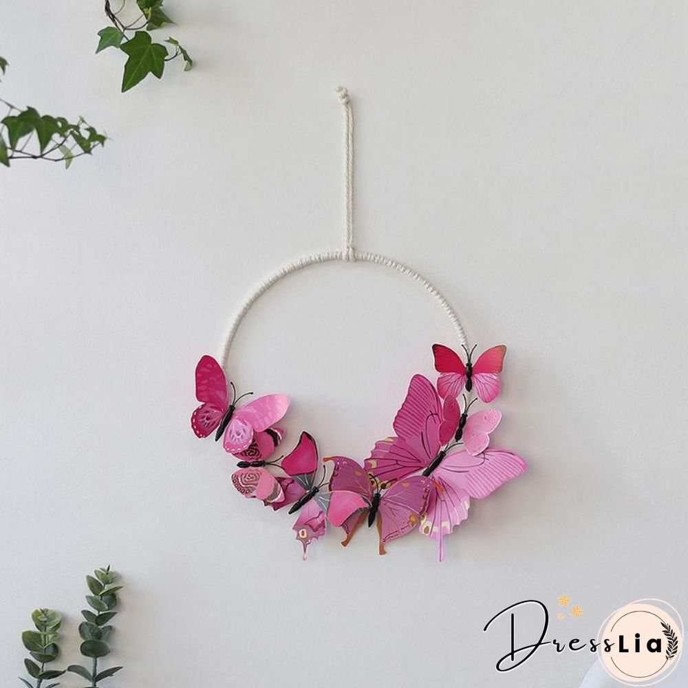 Garland Simulation Butterfly Decorations Wall Craft Ornaments