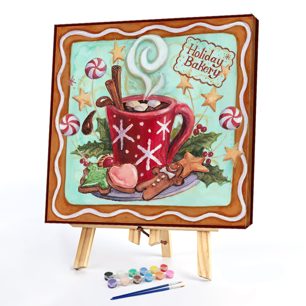 

20*20CM - Paint By Numbers - Coffee Cup, 501 Original
