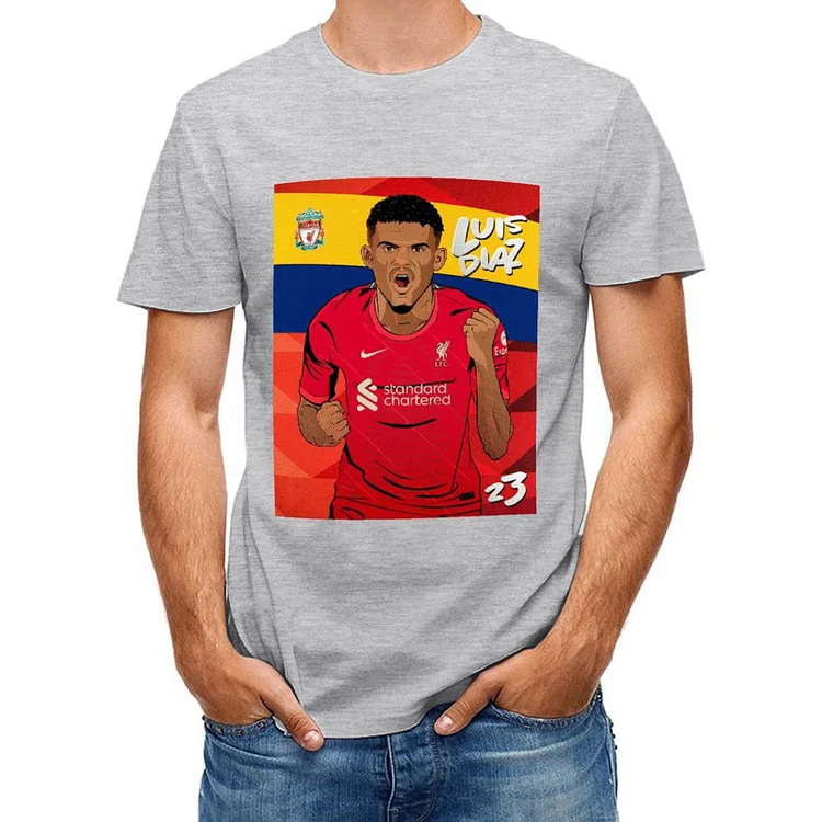 Luis Diaz Inspired Football Culture Short Sleeve T-Shirt