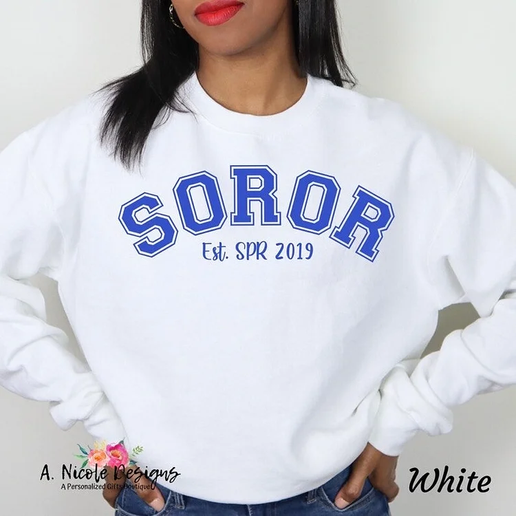 Soror Crewneck Sorority Girl | Zeta Phi Beta Sorority Sweatshirt
