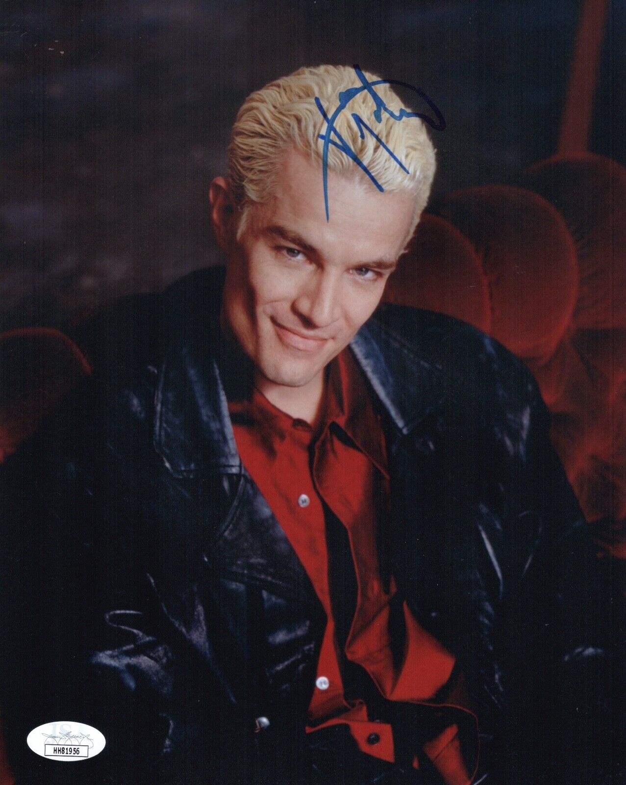 JAMES MARSTERS Signed SPIKE 8X10 Photo Poster painting IN PERSON Buffy Vampire JSA COA Cert