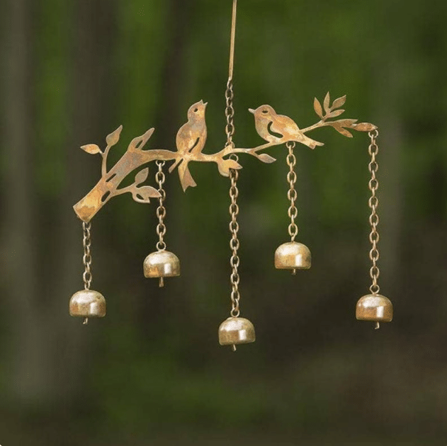 Flickering bell bird with wind chimes - tree - Codlins