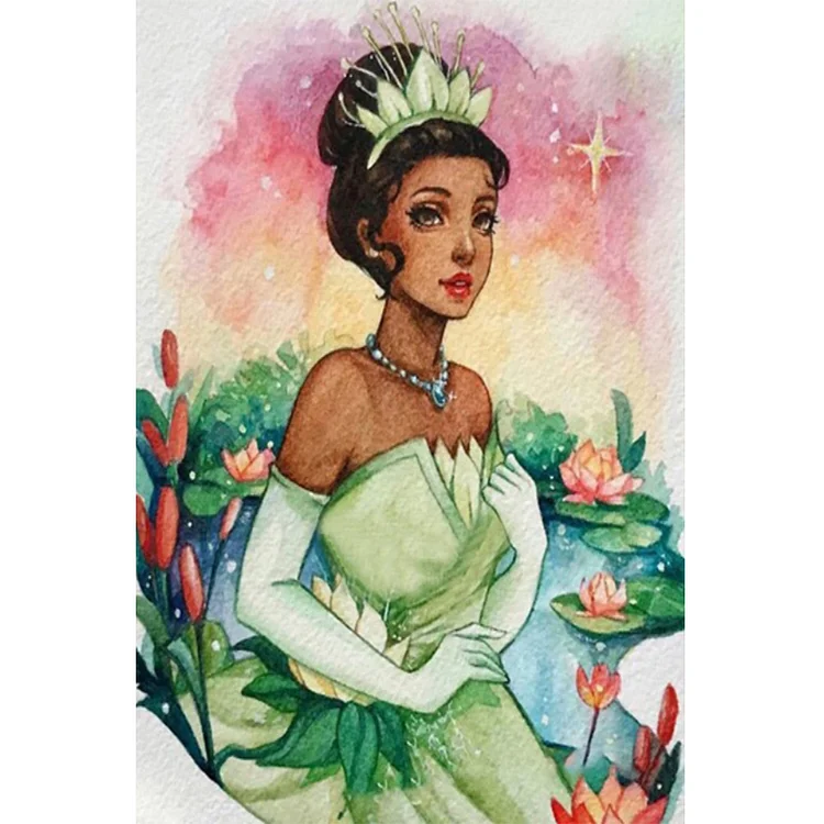 Full Round Diamond Painting - Watercolor Princess 40*60CM