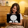 DIY Pearl Painting Sunflower for Home Wall Decor with Frame(20x30cm)